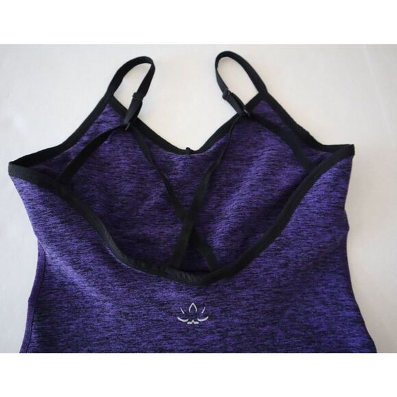 Beyond Yoga FL14AW Women Sz S Purple Heather Spaghetti Strap Racerback Tank Top - Picture 3 of 4